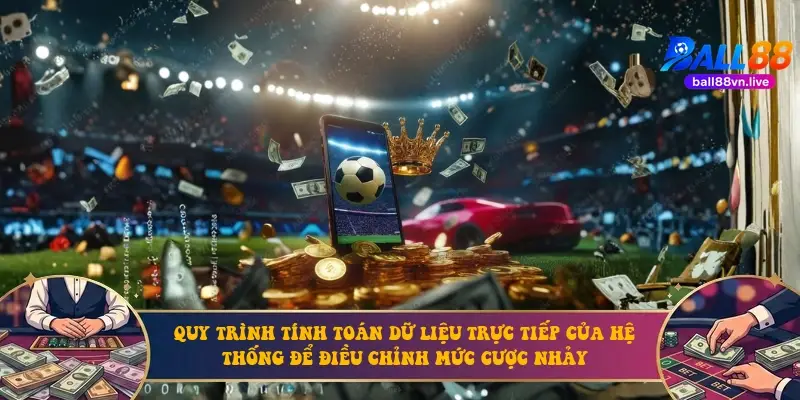 Quy trình tính toán dữ liệu trực tiếp của hệ thống để điều chỉnh mức cược nhảy