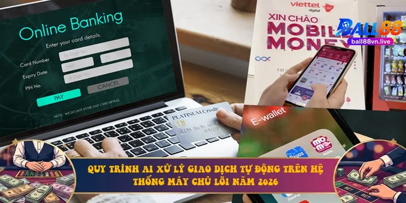 Quy trình AI xử lý giao dịch tự động trên hệ thống máy chủ lõi năm 2026 Quy trình AI xử lý giao dịch tự động trên hệ thống máy chủ lõi năm 2026